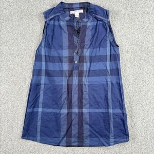 Burberry Girls' Dress Top‎ Blue Novacheck kids 10Y
